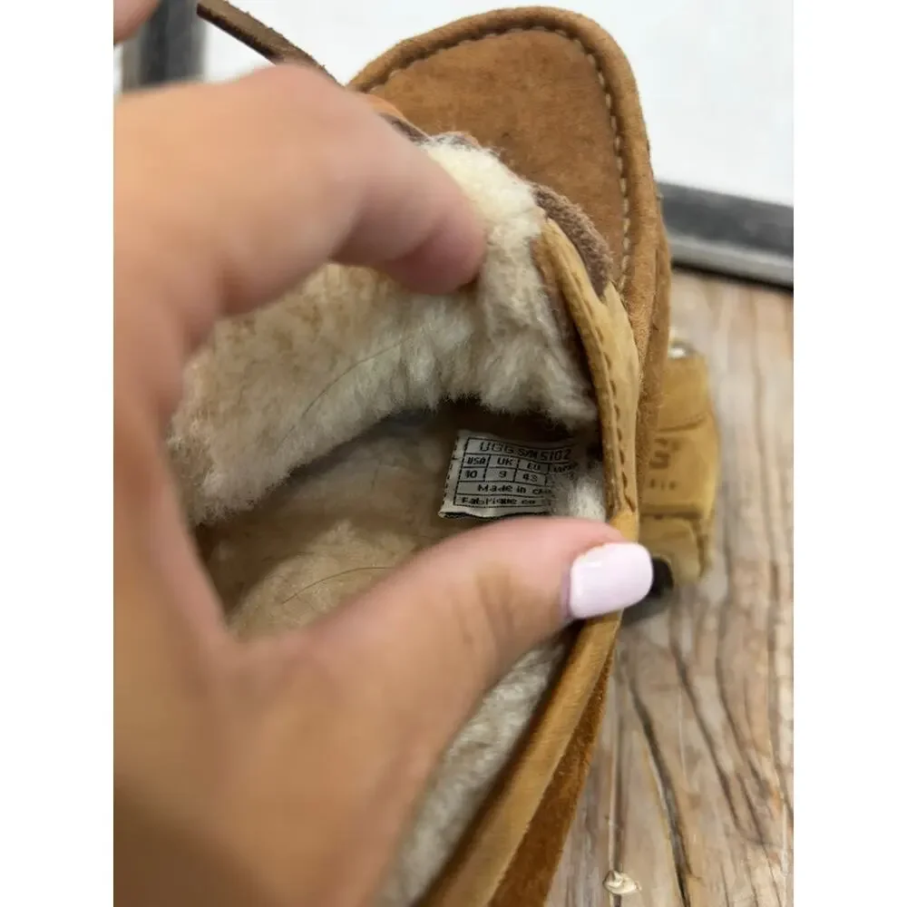 UGG Men's Byron Slippers Size 10 Sheepskin Lined